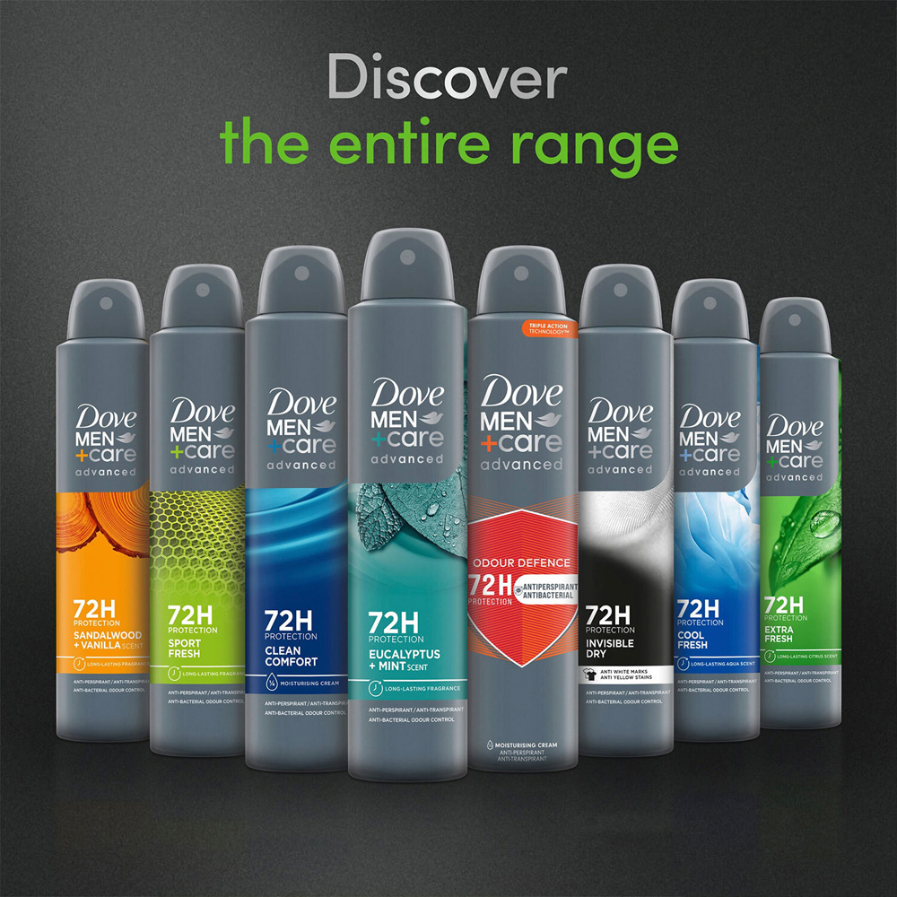 Dove Men+Care Advanced Sport Fresh Anti-Perspirant 200ml 12 Pack Image 7