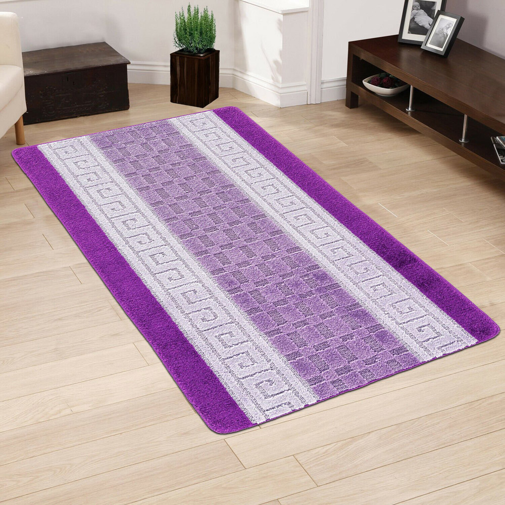 Smart Living Purple and Lilac Gel Back Non-Slip Door Mat 50 x 80cm Image 2