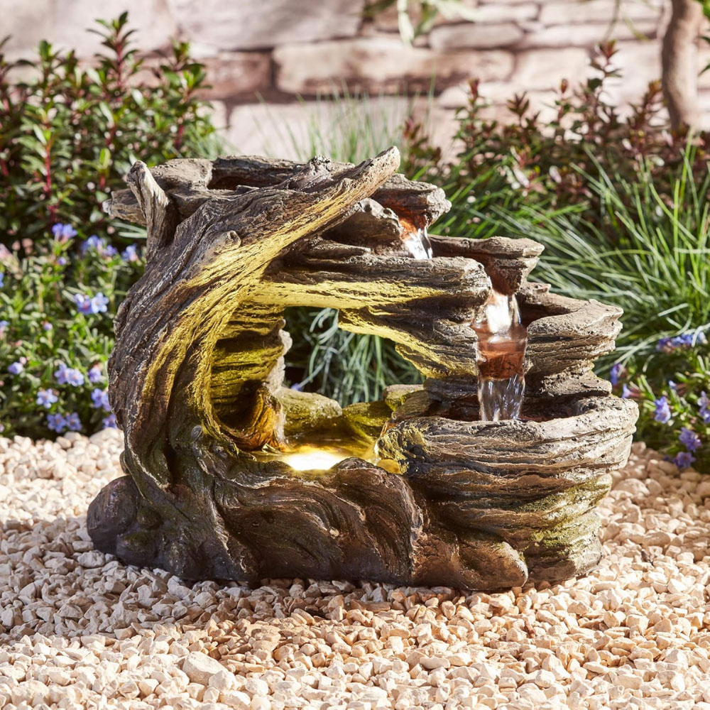 Serenity Nature Falls Tabletop Mains Powered Water Feature Image 4