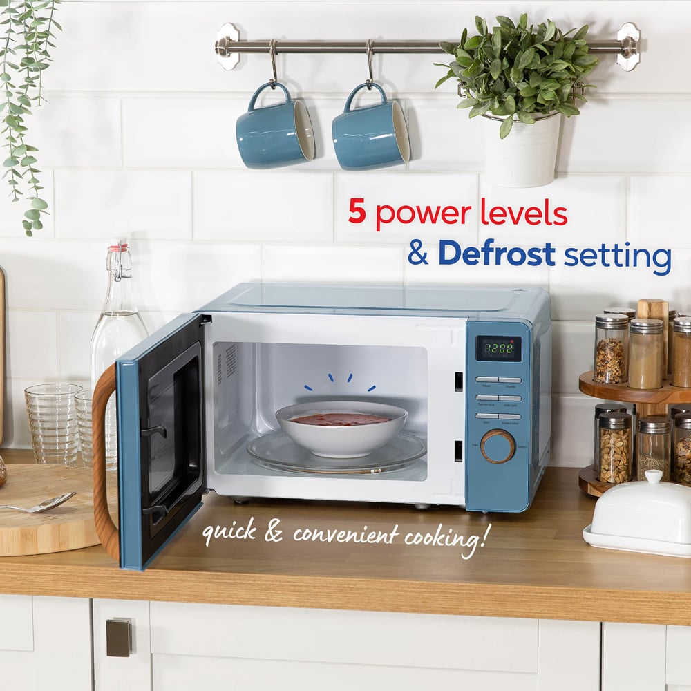 Russell Hobbs RHMD714BL-MN Blue 17L Scandi Compact Digital Microwave 700W Image 7