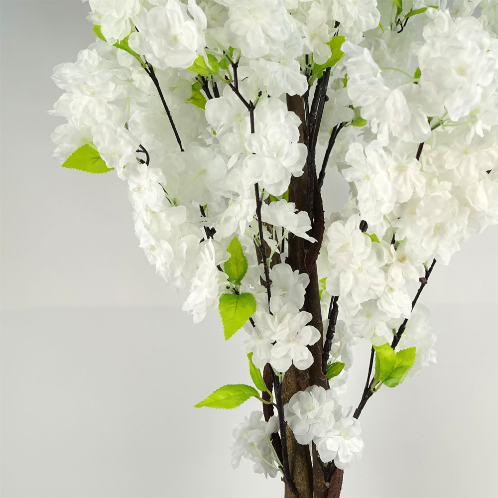 Botanik White Blossom Artificial Tree in Pot 5ft Image 2