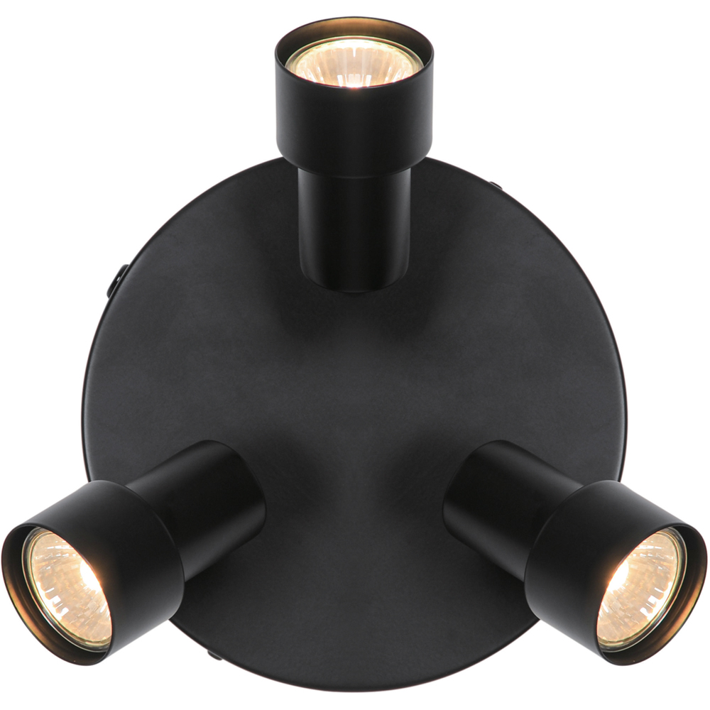 Nordlux Boston 3-Rondel Black Ceiling Light Image 5
