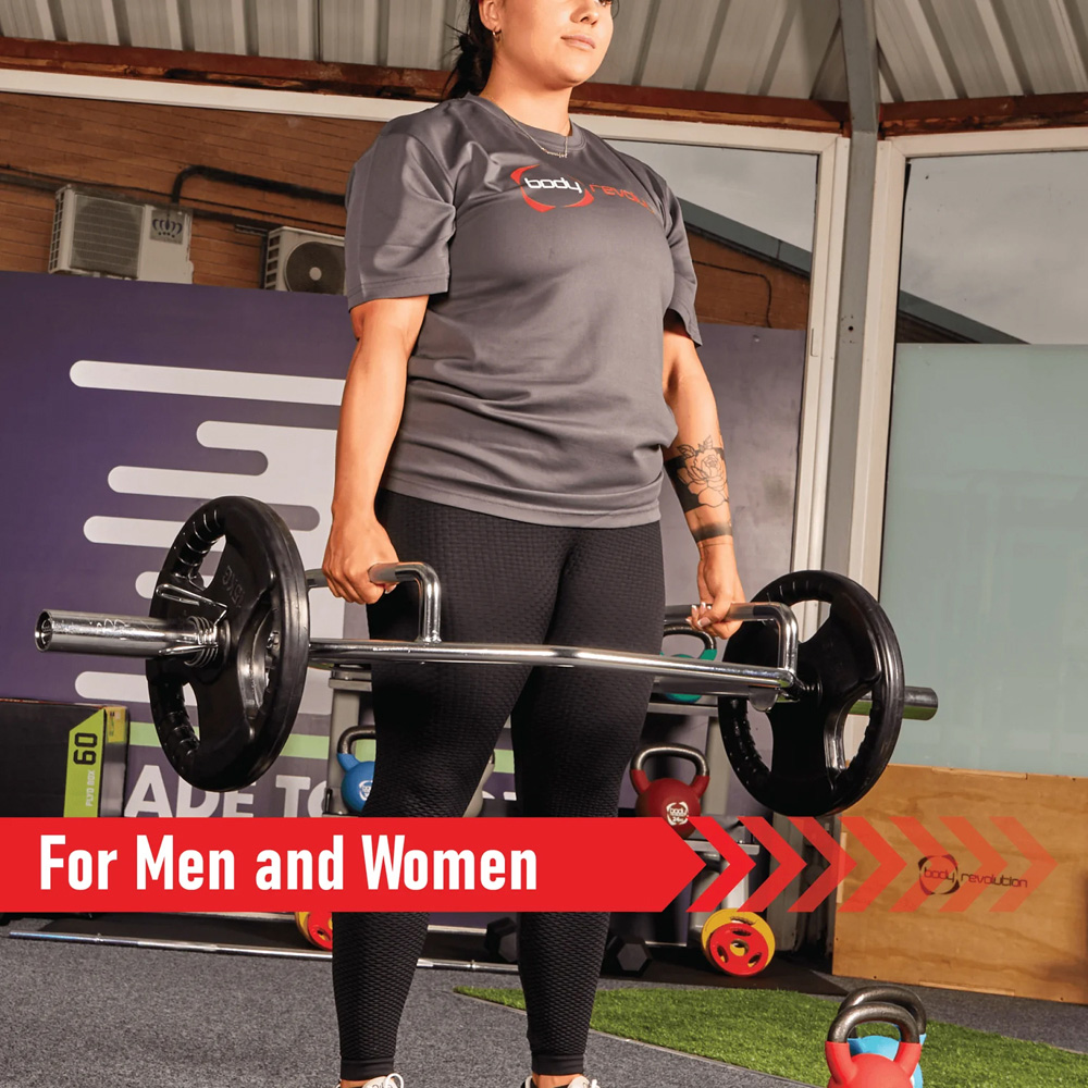 Olympic Black Tri-Grip Rubber Weight Plates 15kg 2.5kg and 5kg 2 Pack Image 3