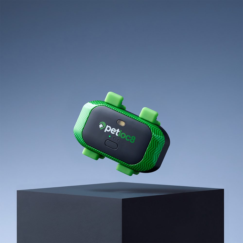 Petloc8 CAT1 Green and Black Pet GPS Tracker Image 2