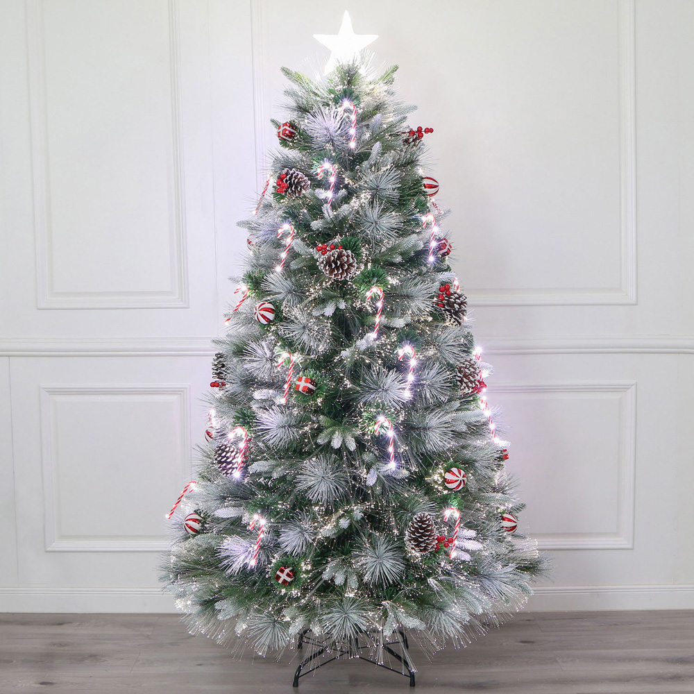 4ft Candy Cane Fibre Optic Christmas Tree Image 5