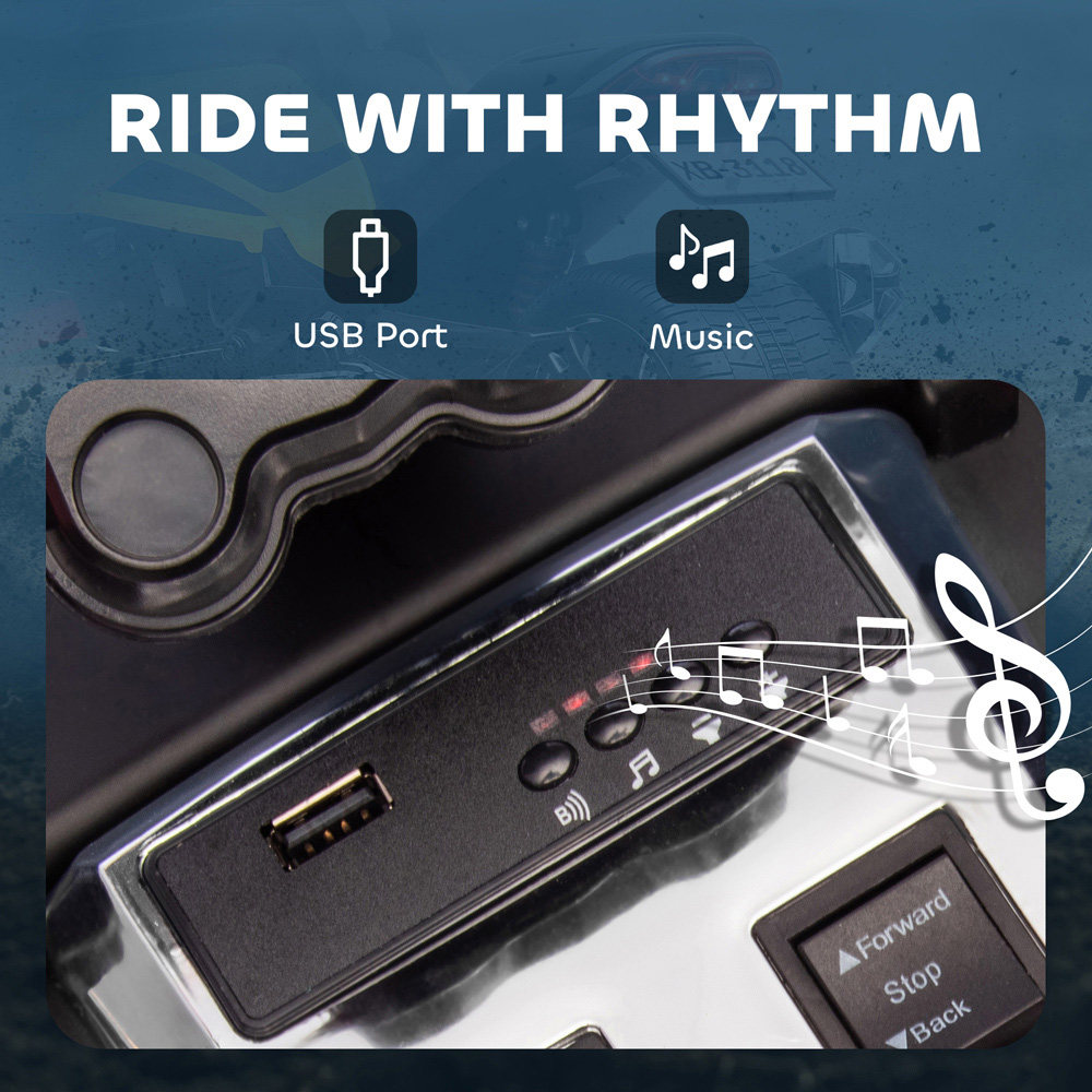 AIYAPLAY Kids Yellow Ride On Electric ATV Quad Bike 12V Image 8