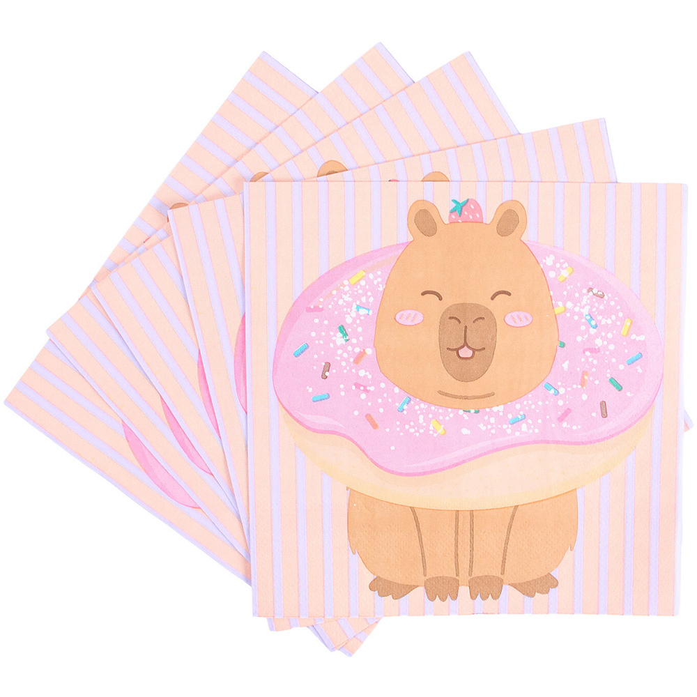 Pack of 20 Capybara Paper Napkins Image 2