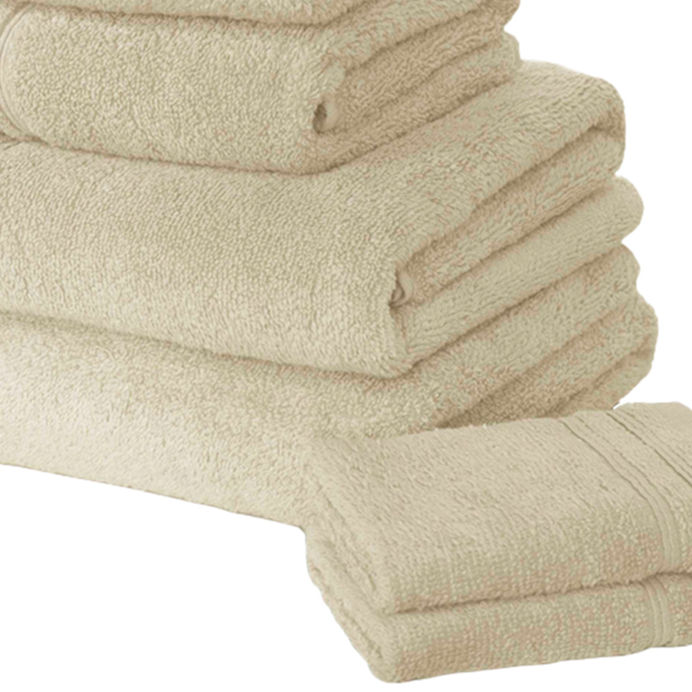 Rapport Home So Soft Cream Cotton Hand and Bath Towel Bale Set of 6 Image 3