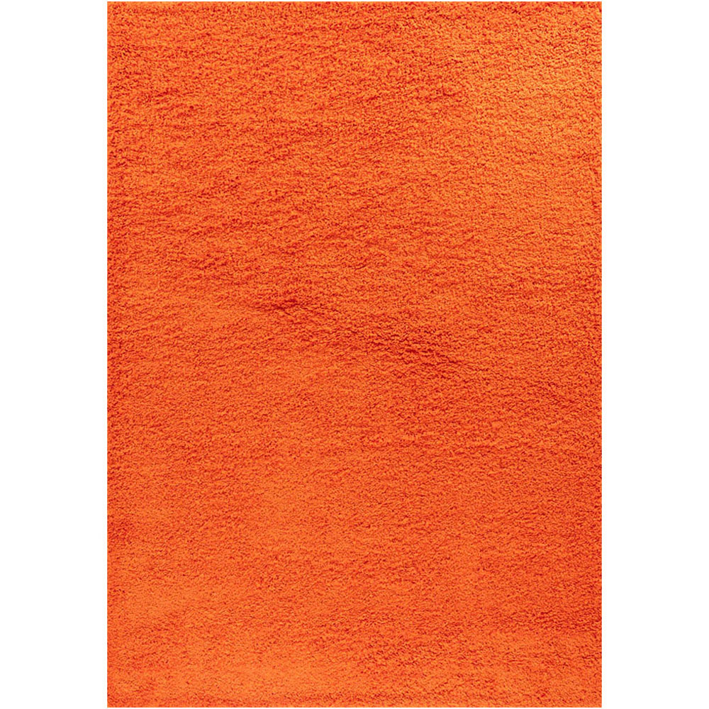 Desire Rugs Oxford Orange Plain Shaggy Rug 120 x 170cm Image 1
