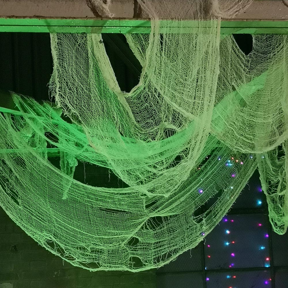 Samuel Alexander Cream Freaky Fabric Net Halloween Decoration 2.9m Image 6