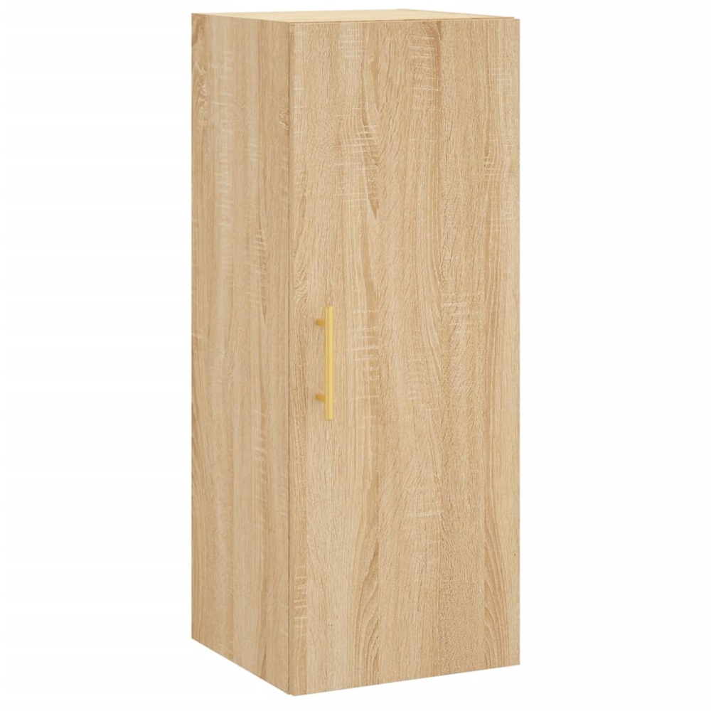 vidaXL Single Door Sonoma Oak Wall Mounted Narrow Cabinet Image 2