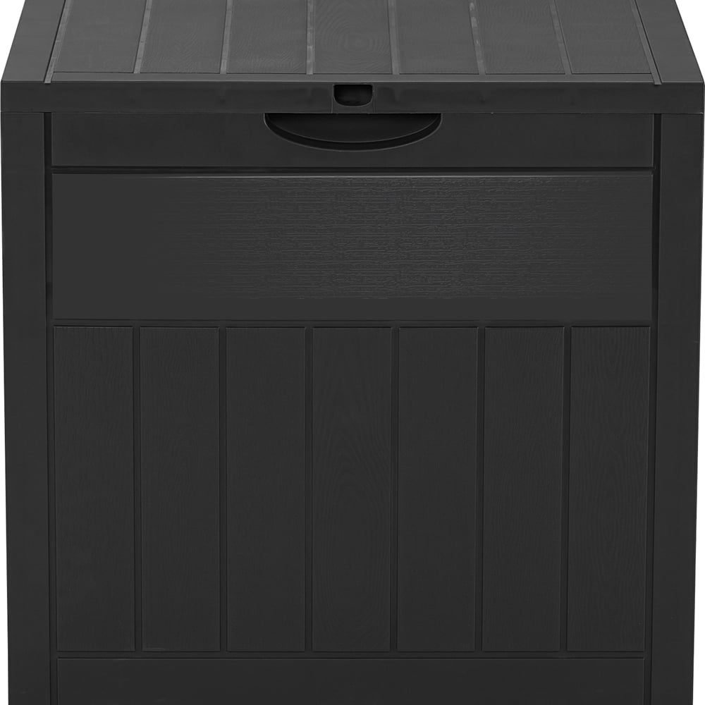 Living and Home Black Waterproof Wood-Grain Texture Storage Box 126L Image 4