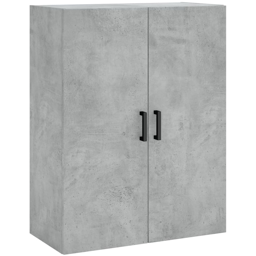 vidaXL 4 Door 2 Drawer Concrete Grey Highboard with Metal Legs Image 5
