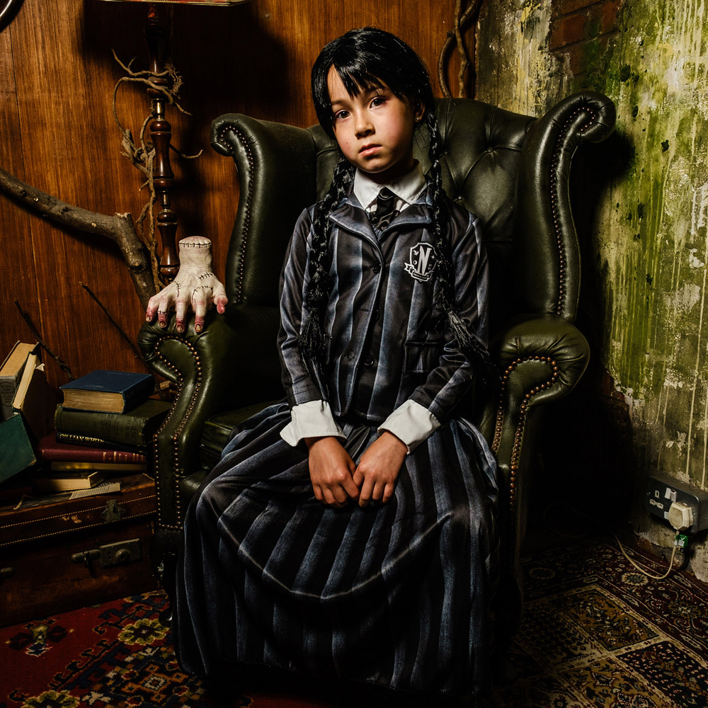 Wednesday School Uniform Costume Age 11 to 13 Years Image 6