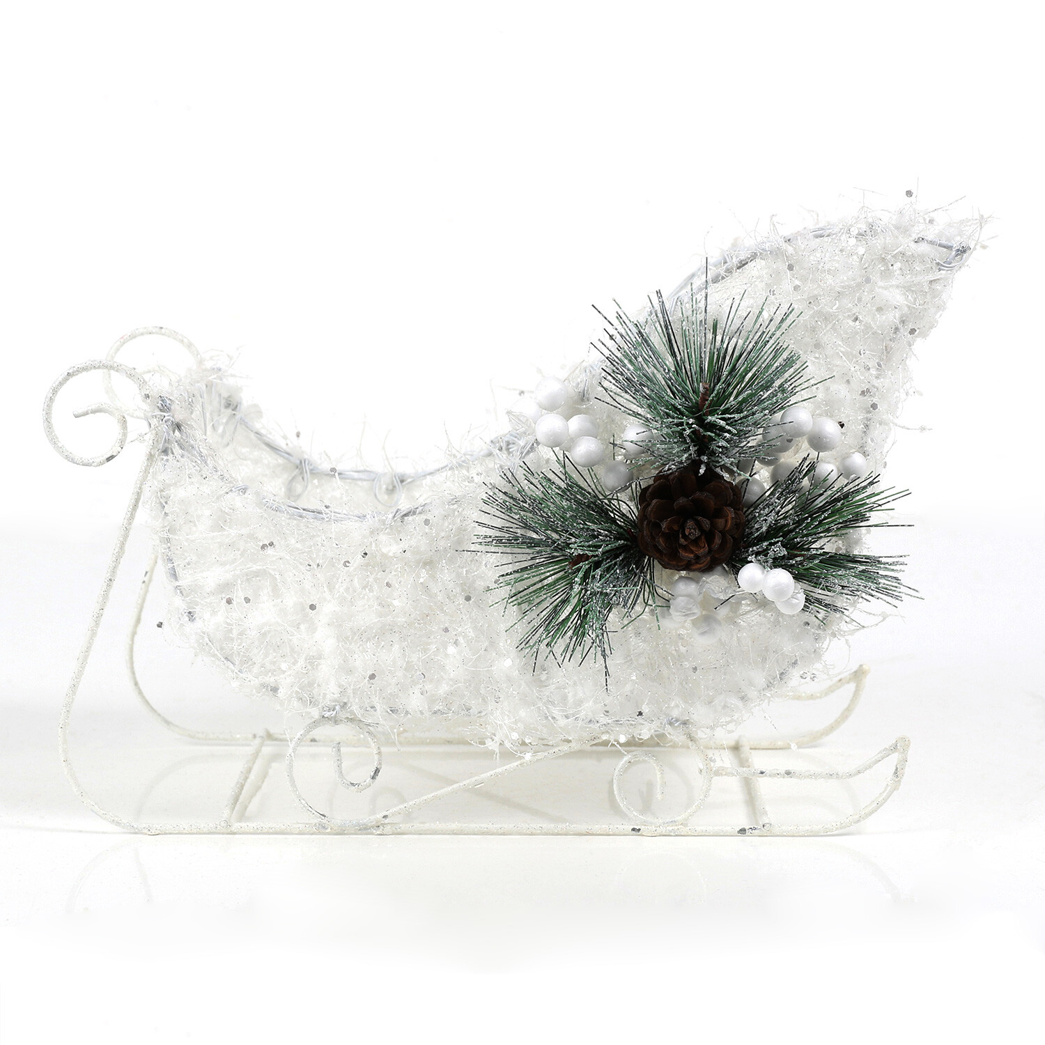 Set of 2 Floristry Sleighs - White Image 1