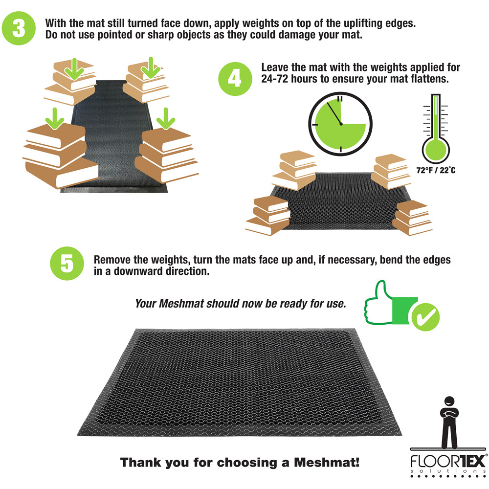 Floortex Doortex Meshmat Metallic Blue and Orange Entrance Mat 50 x 80cm Image 8