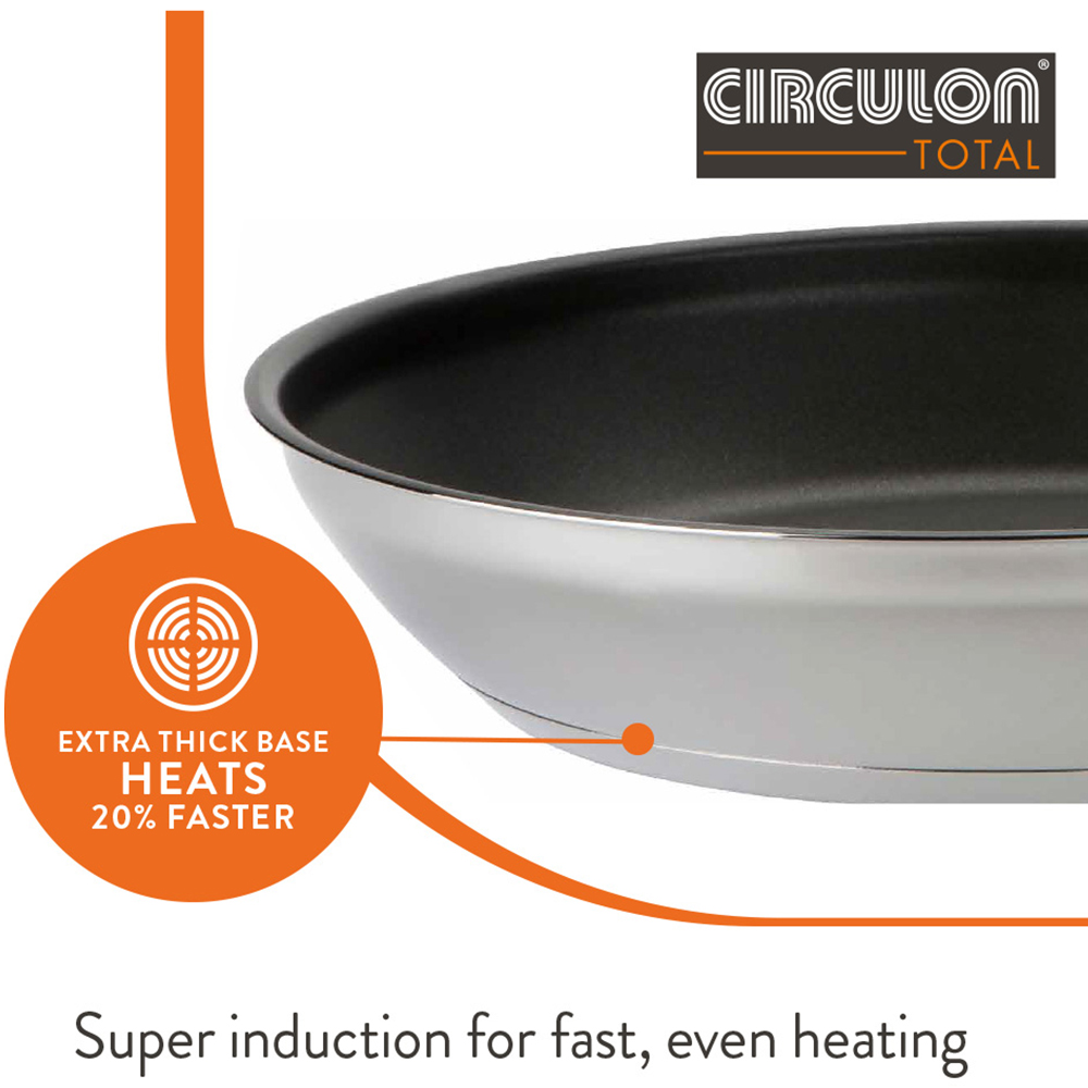 Circulon Total Nonstick Stainless Steel Saucepan Set of 3 Image 5