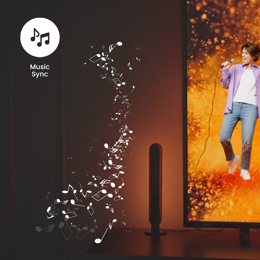 ValueLights Smart App-Control RGBIC TV Backlight LED and Light Bars Kit Image 6