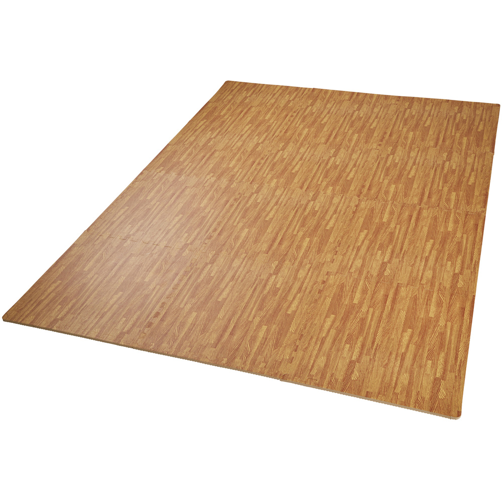 tectake Wood Decor Interlocking Gym Mat 12 Pack Image 4