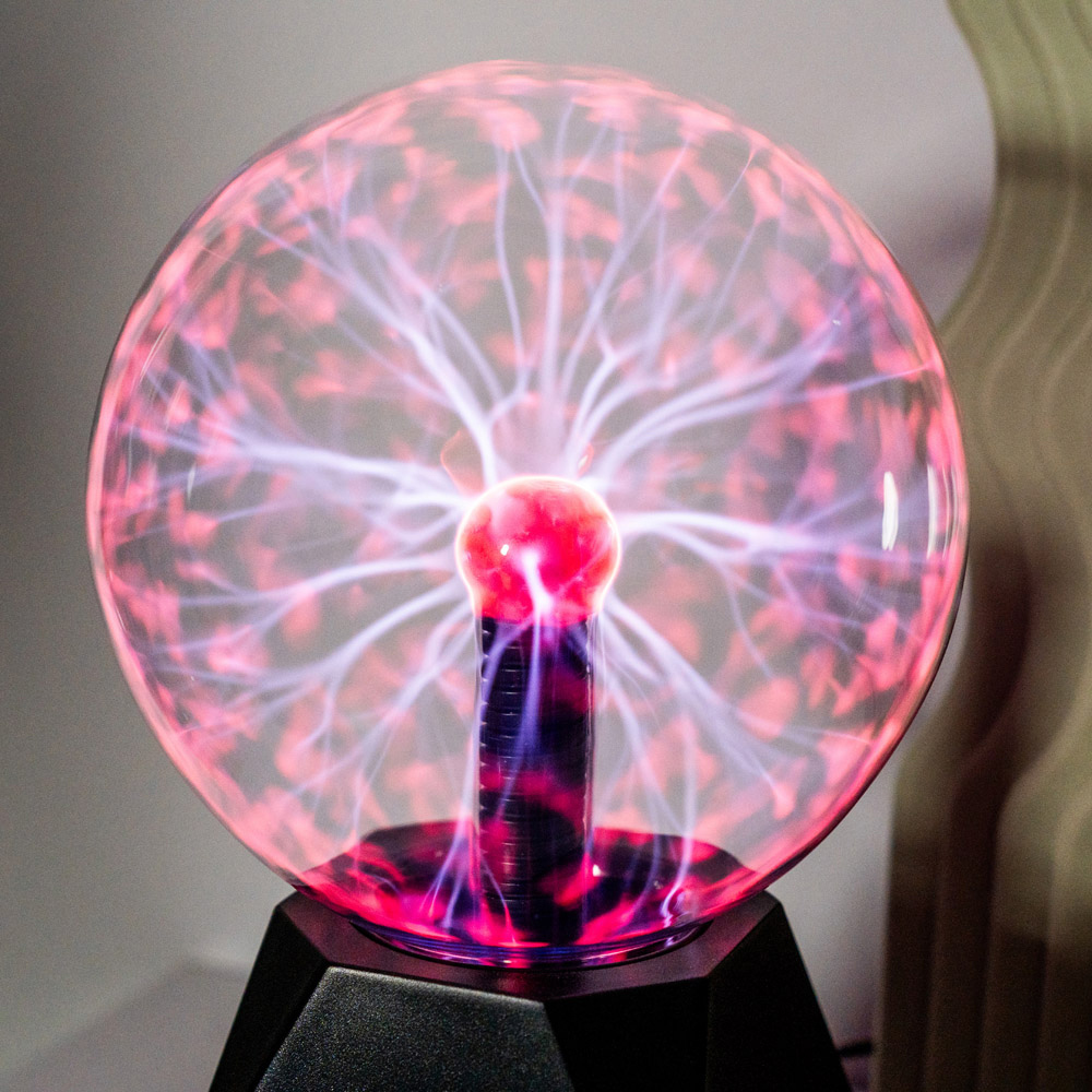 ValueLights Pixo Retro Plasma Touch Globe Ball Lamp Image 3