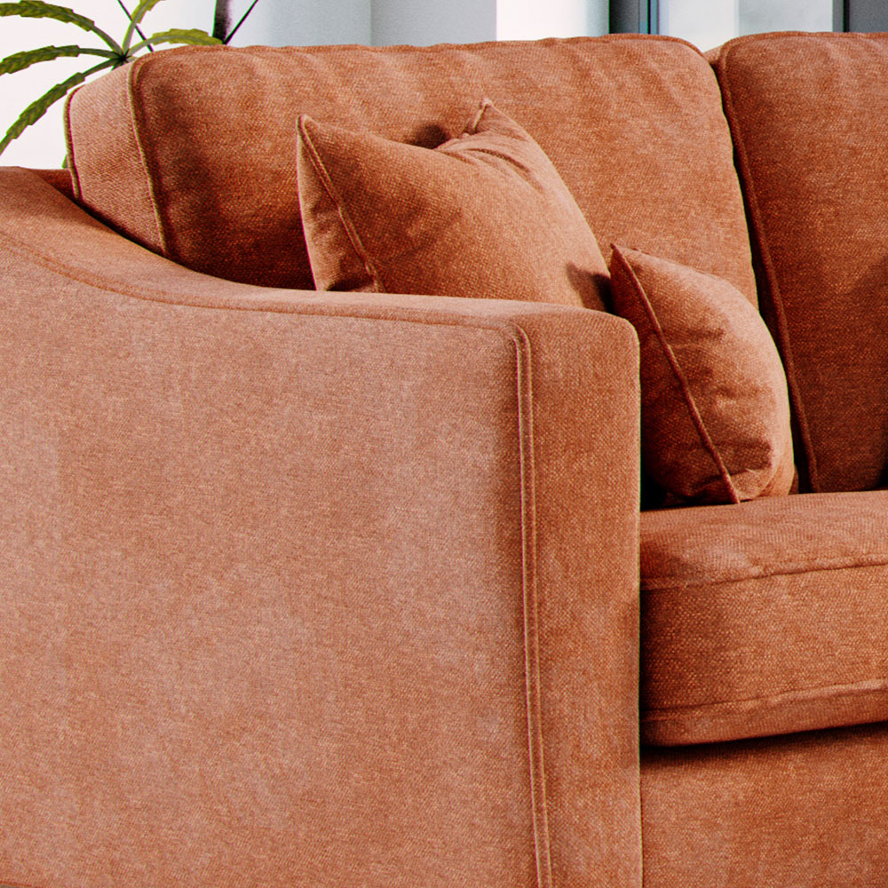 Marlon 3 Seater City Terracota Left Hand Corner Sofa Image 4