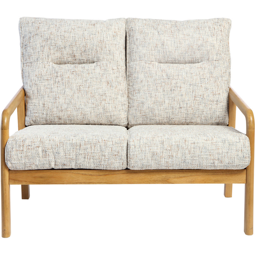Desser Dubai 2 Seater Light Oak Natural Rattan Farrow Sofa Image 3