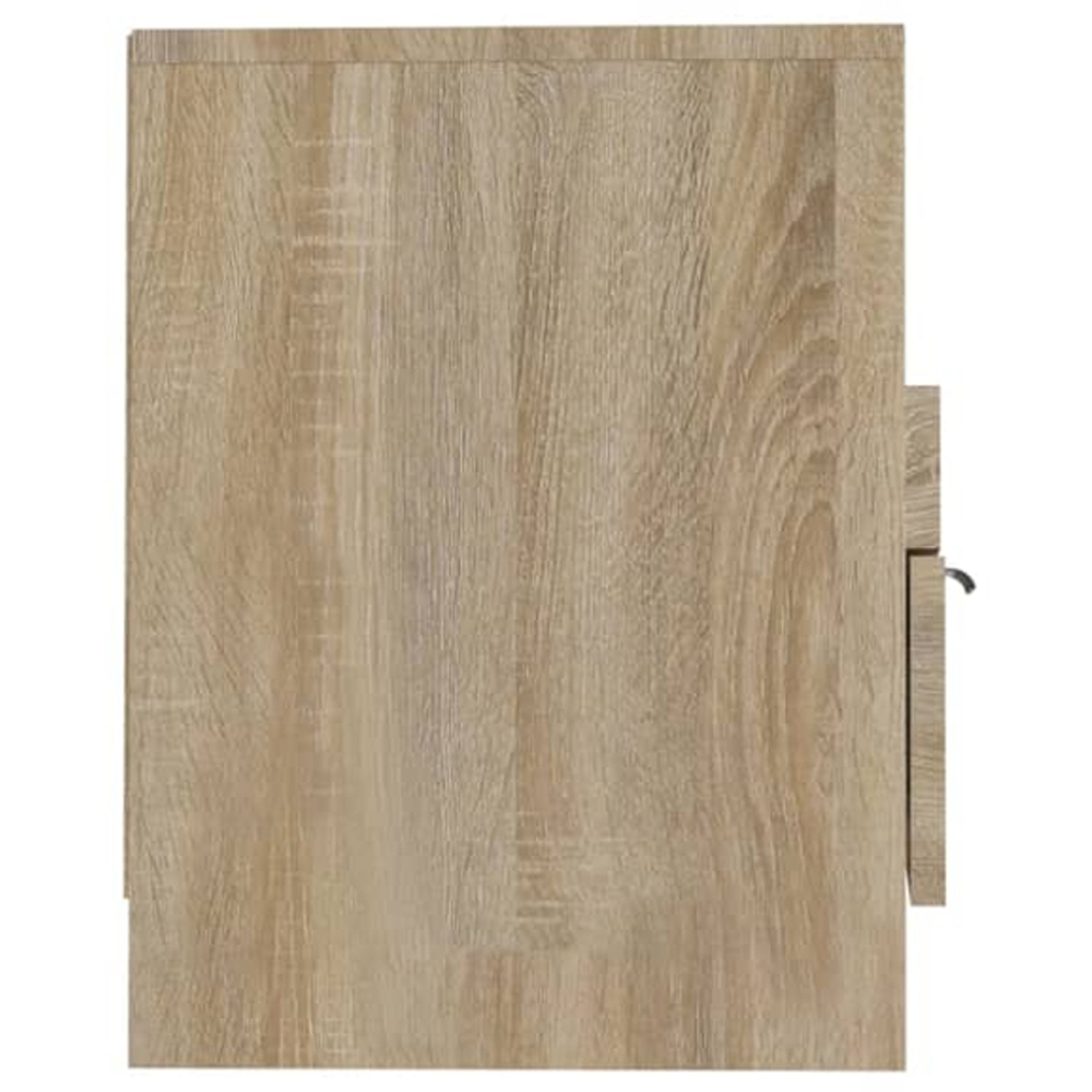 vidaXL 2 Drawer 4 Shelf Sonoma Oak Wide TV Cabinet Image 6
