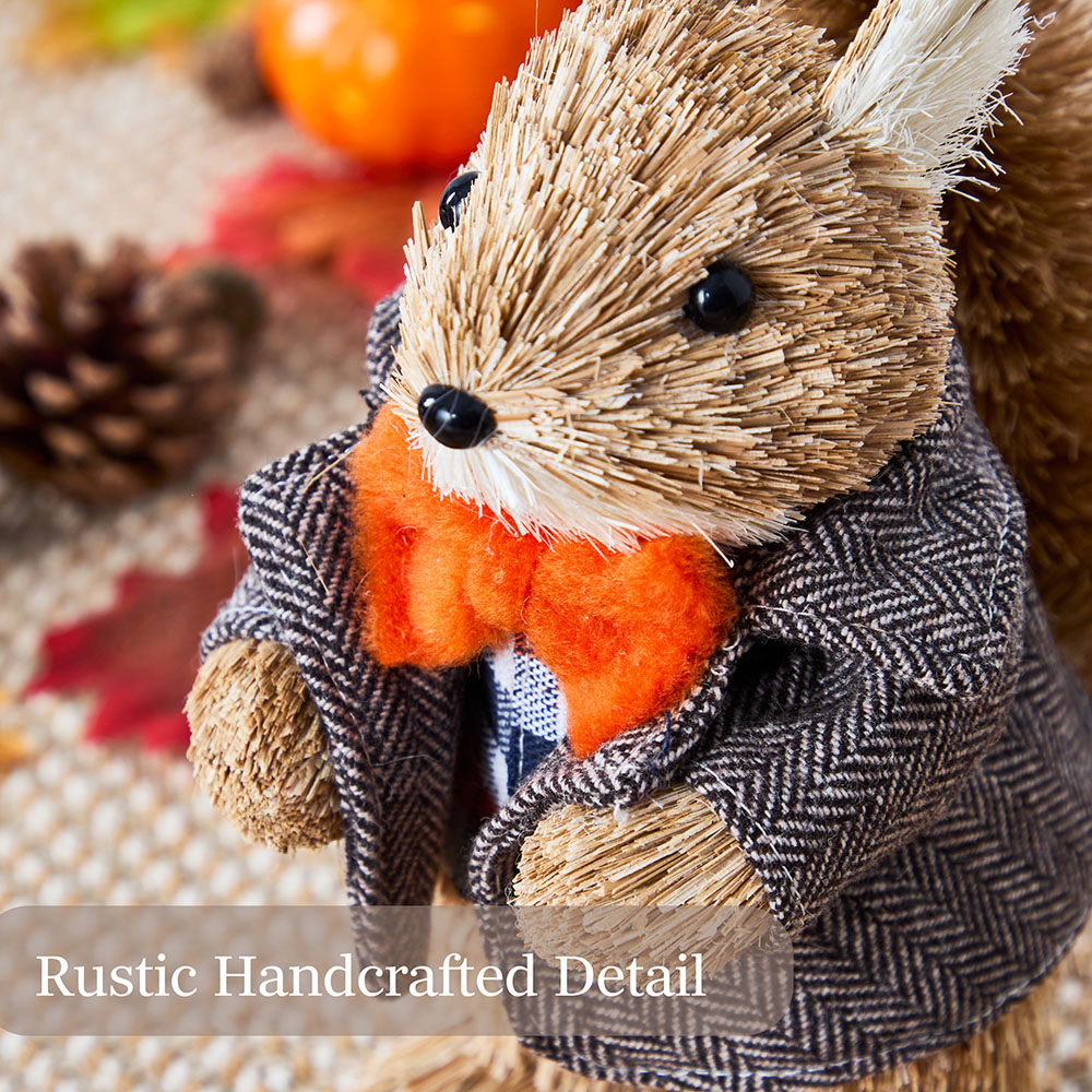 Benross Anika Mr Squirrel Straw Decor 19cm Image 4