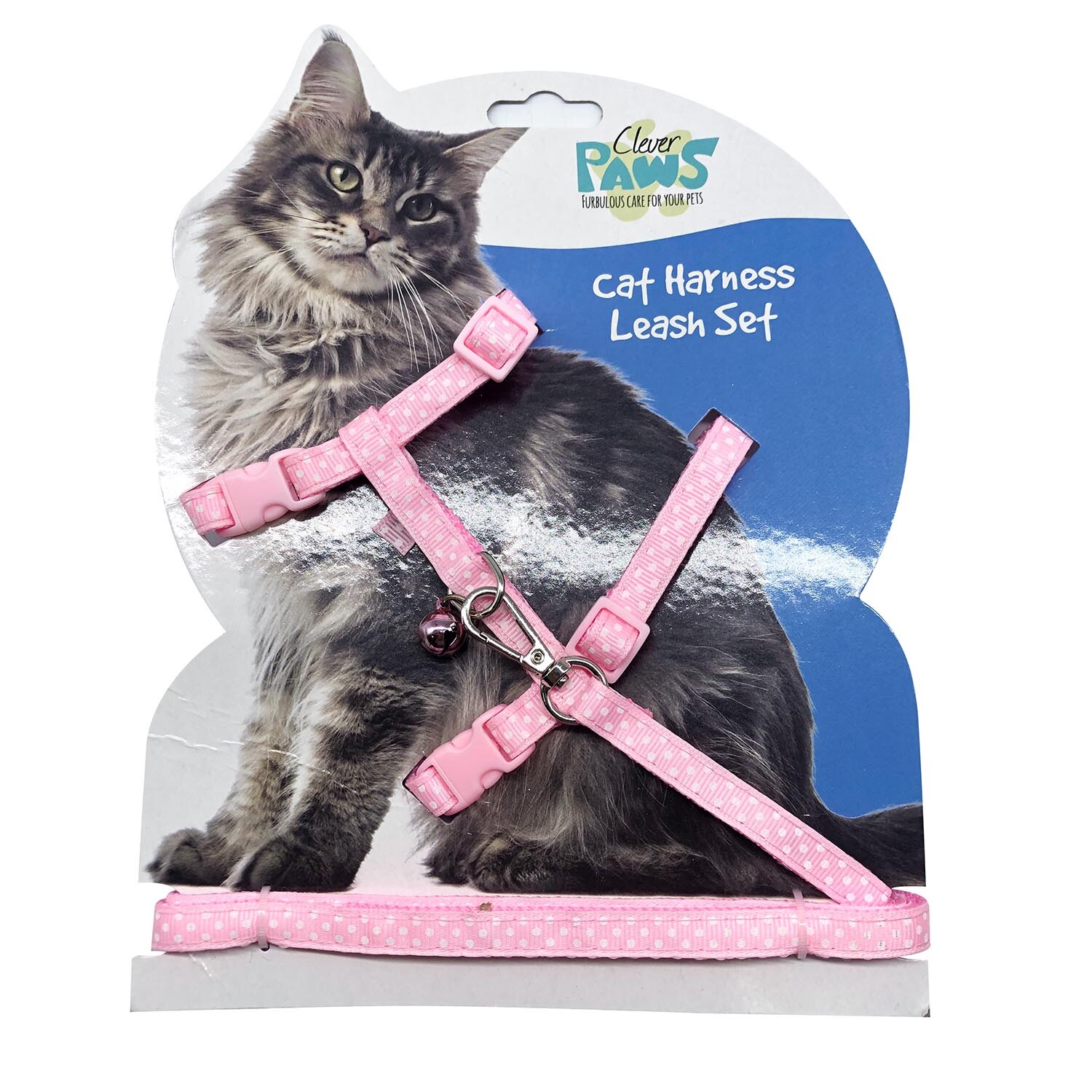 Cat Harness and Leash Set - Pink Image