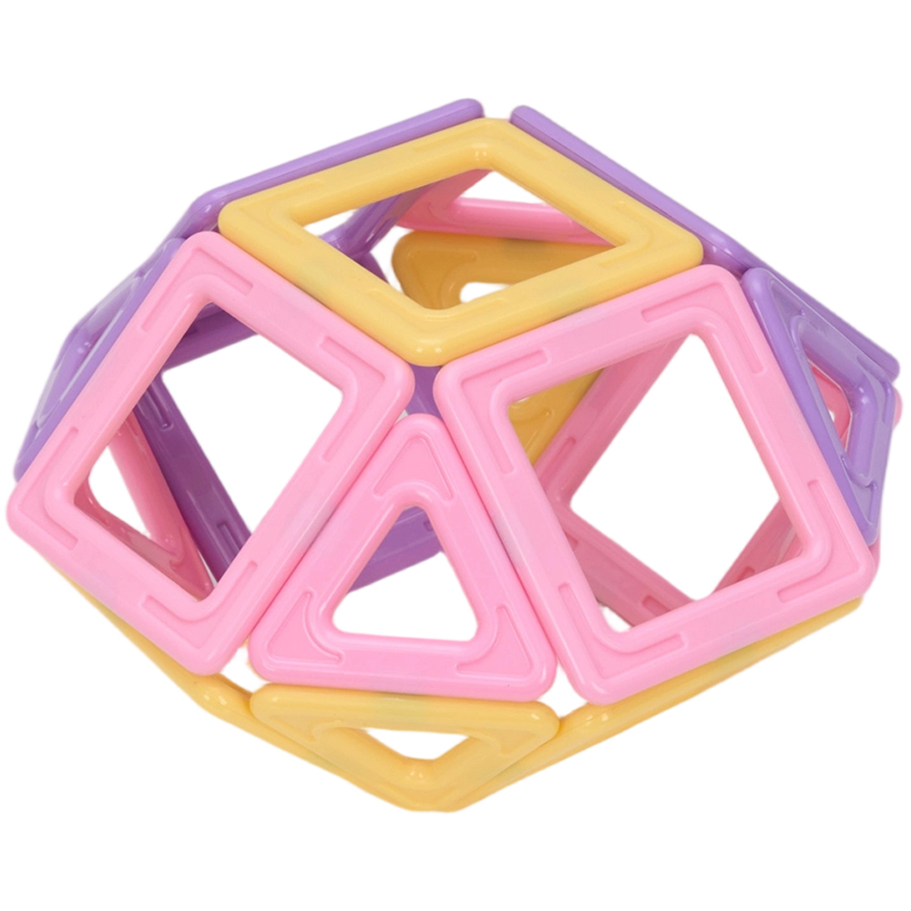 H&O Direct 46 Piece Magnetic Building Blocks Set Image 1