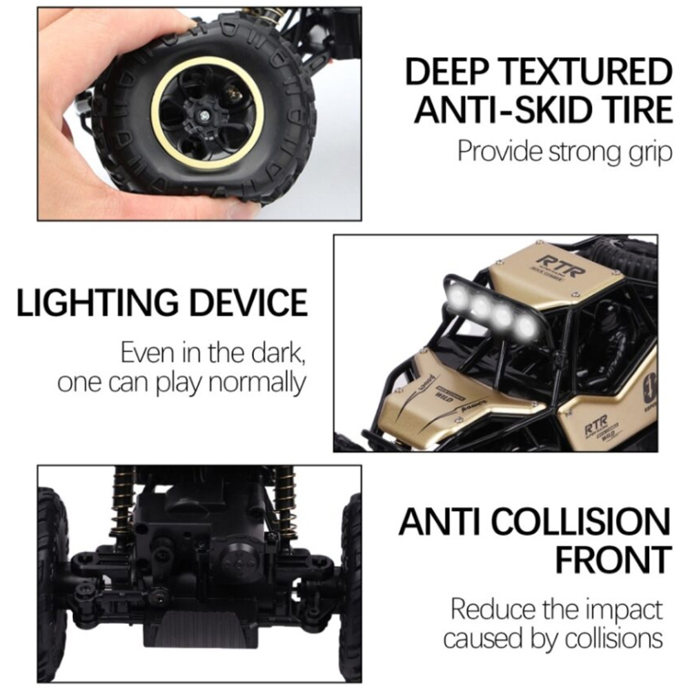 Alivio Alloy Off Road Truck RC Toy Car with Remote Control Image 7