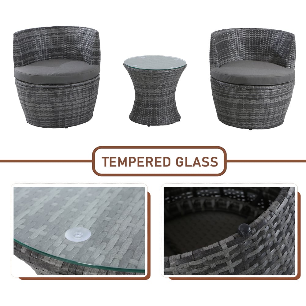 Furniture One 2 Seater Patio Bistro Set Image 5