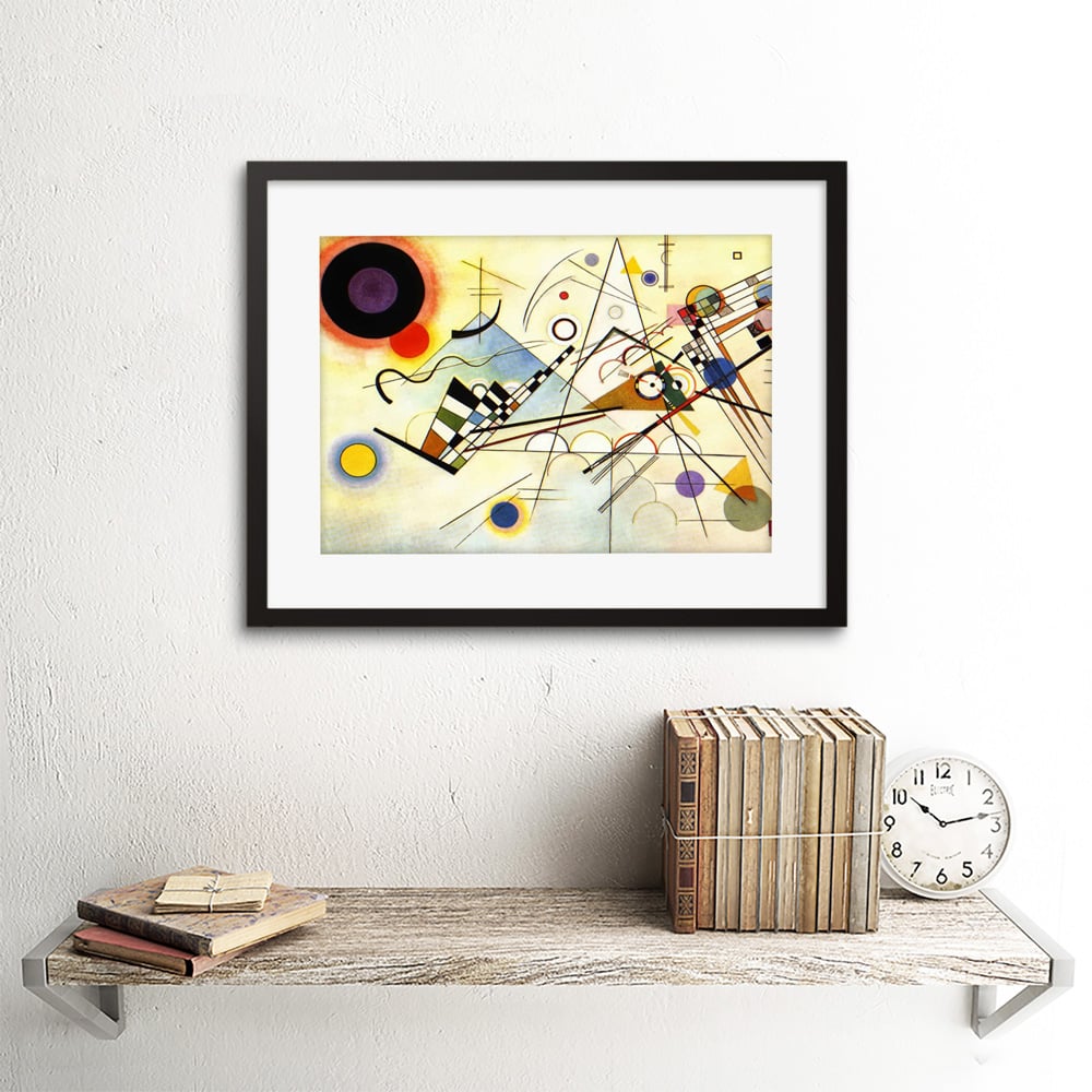Wee Blue Coo Kandinsky Composition VIII Home Decor Framed Wall Art Print 30 x 41cm Image 2
