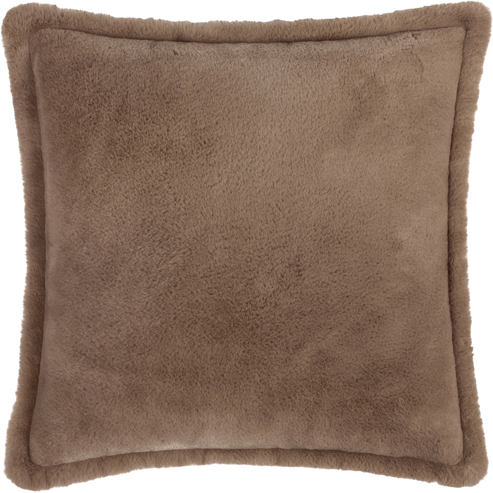 Furn Kallu Mocha Faux Fur Cushion 45 x 45cm Image 1