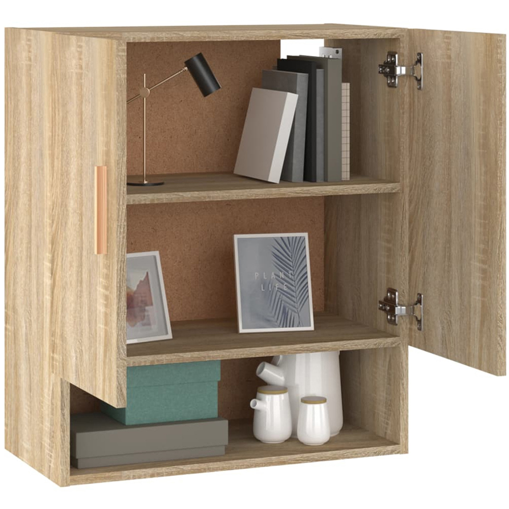 vidaXL 2 Door Single Shelf Sonoma Oak Wall cabinet Image 4