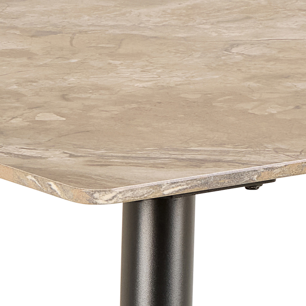 Florence Wicklow Brown and Black Ceramic Dining Table Image 5