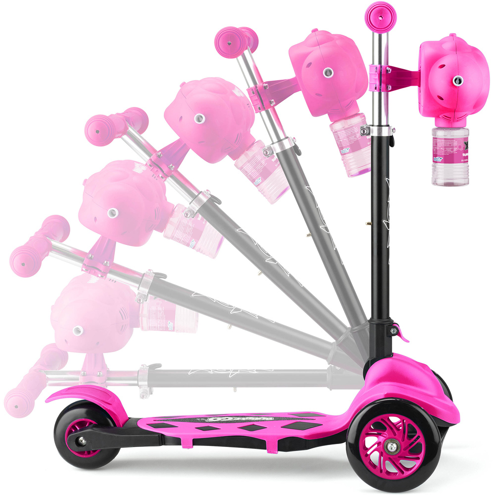 Xootz Bubble Go Pink Foldable Tri Scooter Image 9