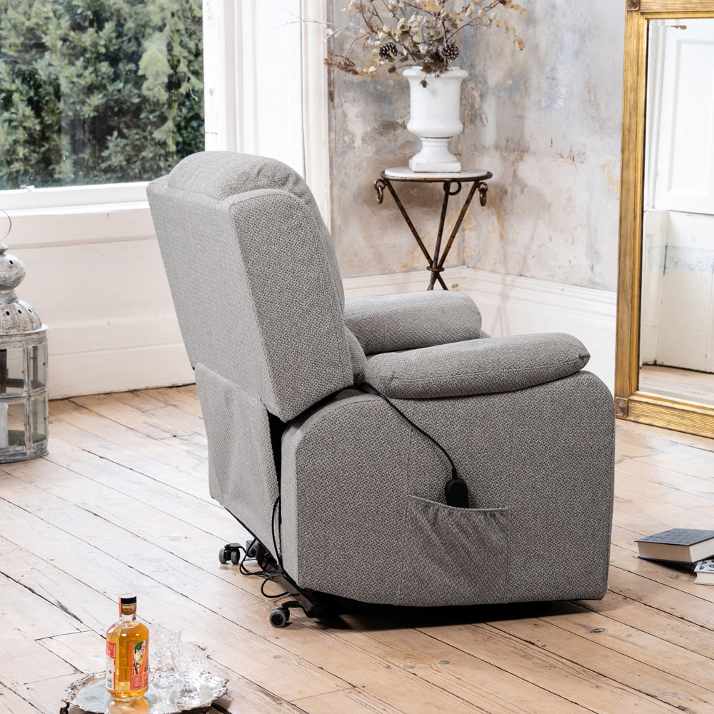 Artemis Home Marldon Light Grey Massage and Heat Electric Recliner Chair Image 4