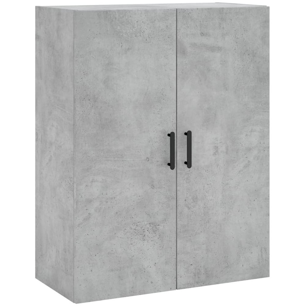 vidaXL 3 Wood and Glass Door 3 Drawer Grey Highboard Image 5