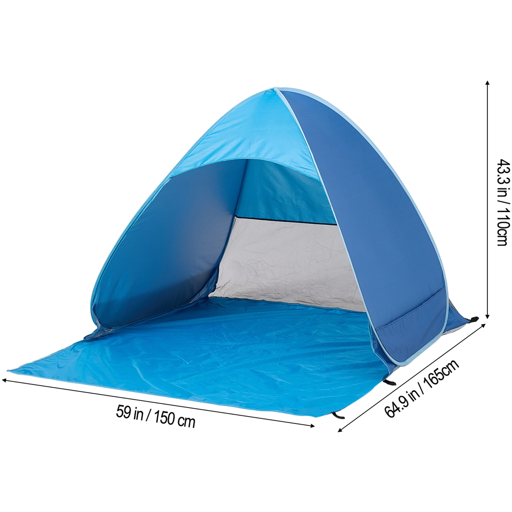 Living and Home 2-3 Person UV Resistant Pop Up Camping Tent Image 8
