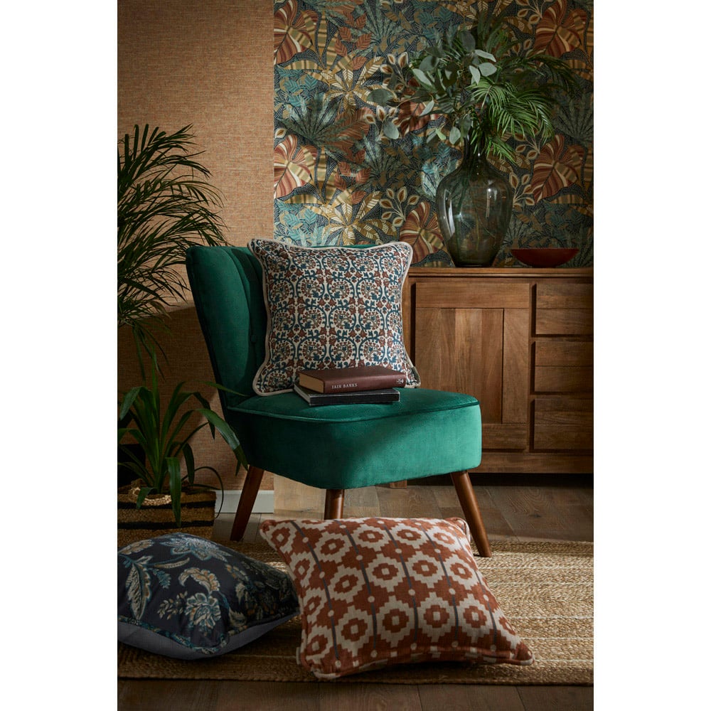 Esselle Home Artisan Weave Orange Wallpaper Image 6