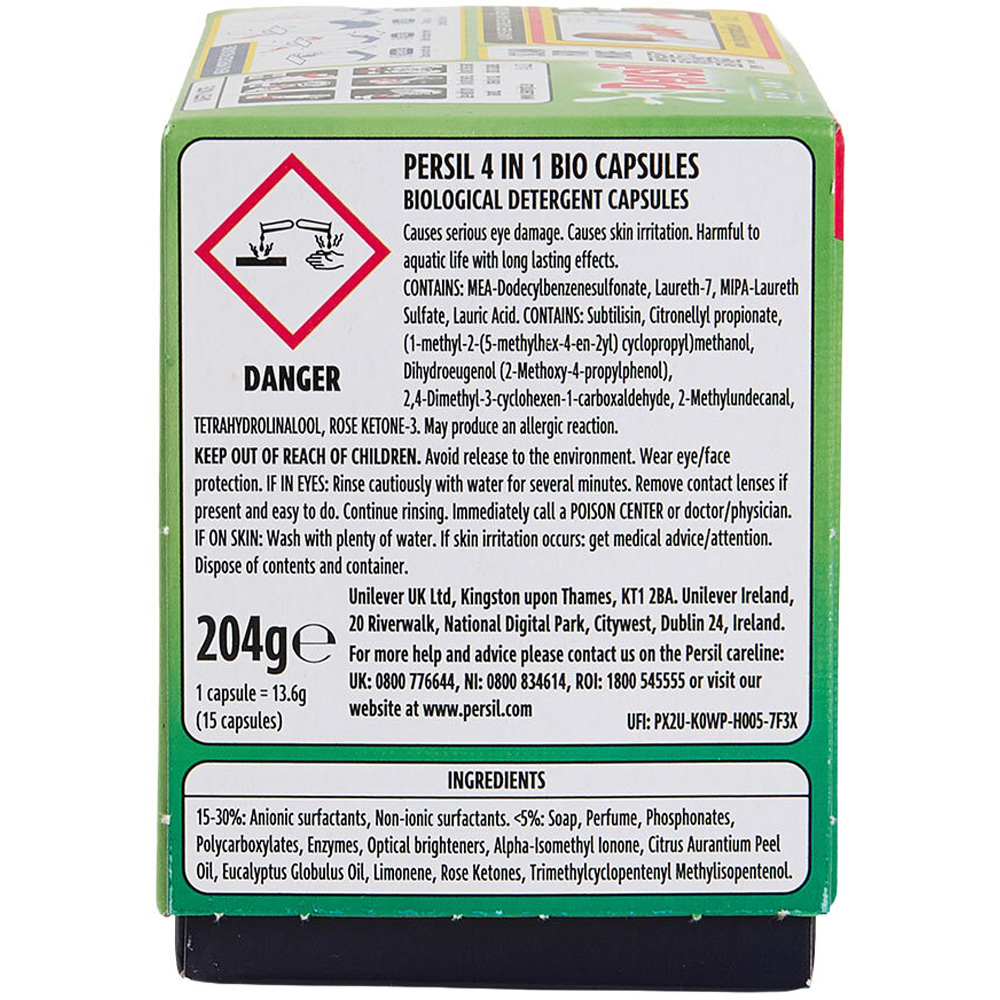 Persil Bio 4 in 1 Washing Capsules Image 5