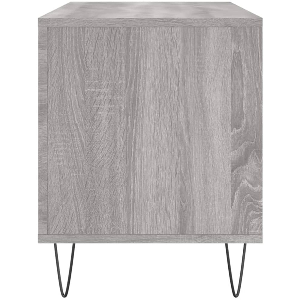 vidaXL 6 Shelf Grey Sonoma Record Cabinet Image 5