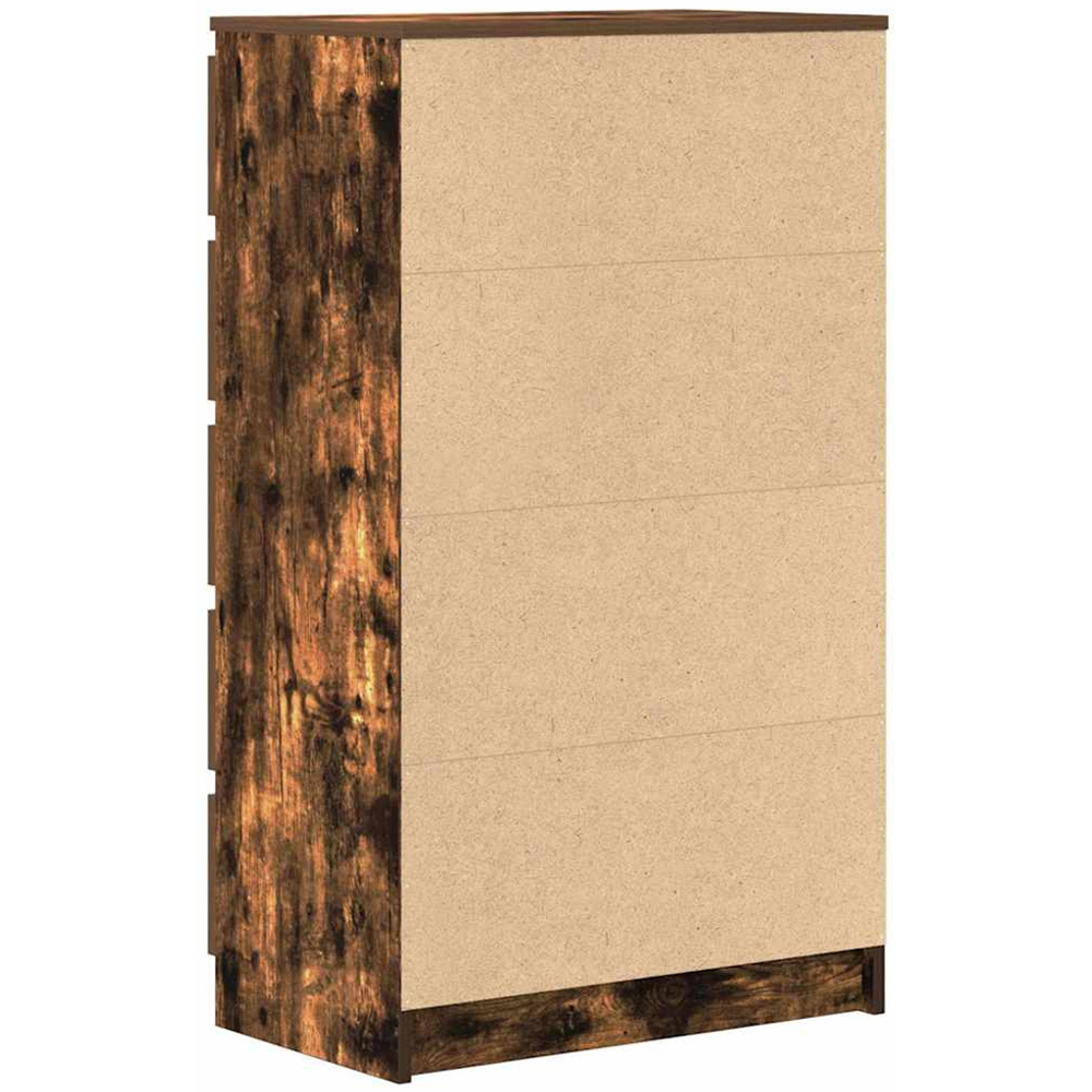 vidaXL 5 Drawer Smoked Oak Chest of Drawers Image 6