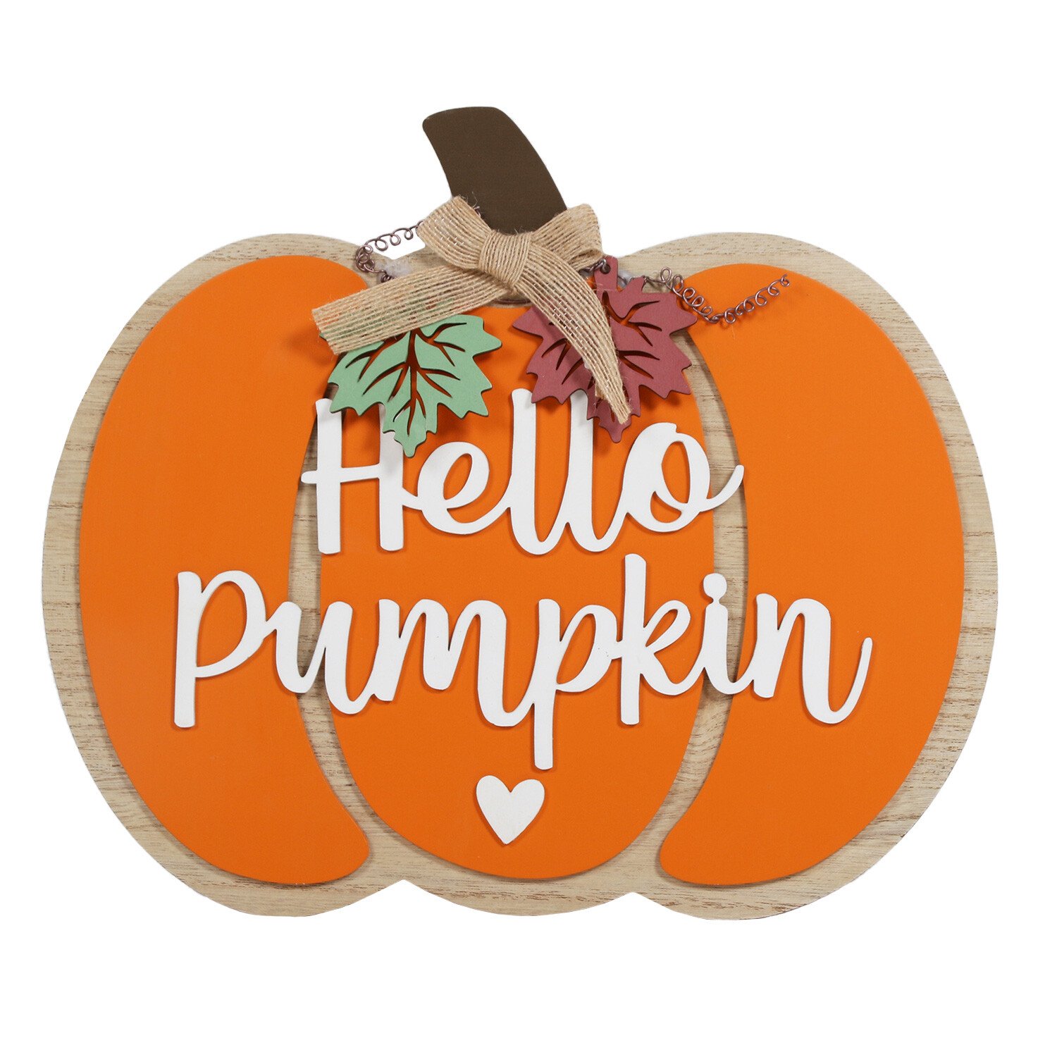 Hello Pumpkin Standing Plaque Image