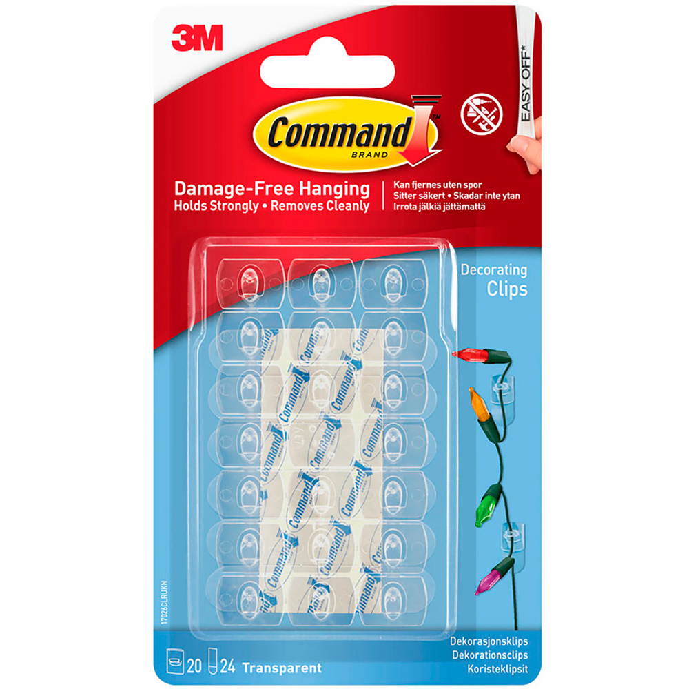 Command Clear Damage Free Decorating Clips Image 1