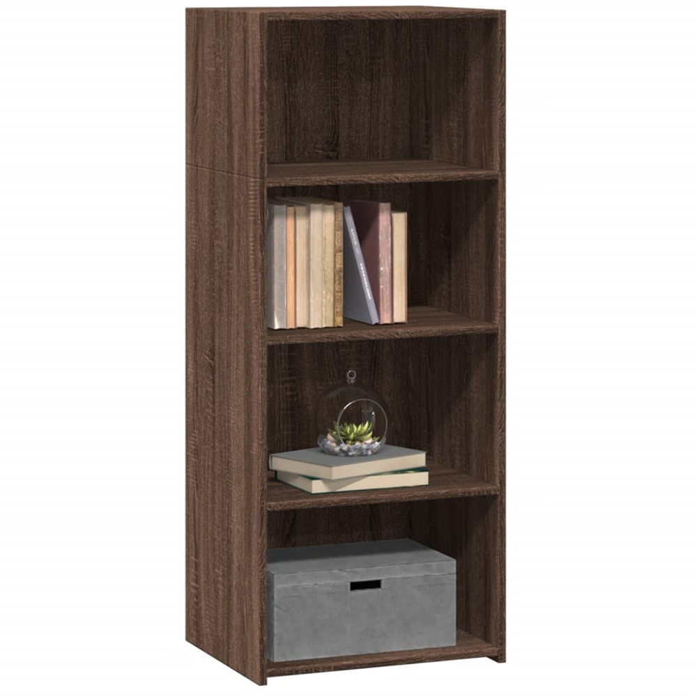 vidaXL 4 Shelf Brown Oak Highboard Image 3