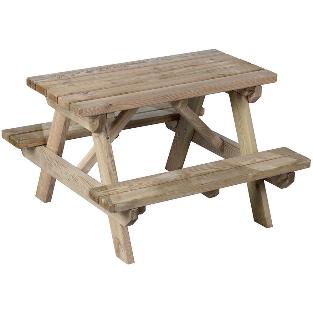 Soulet Kids 4 Seater Wooden Picnic Table Image 2