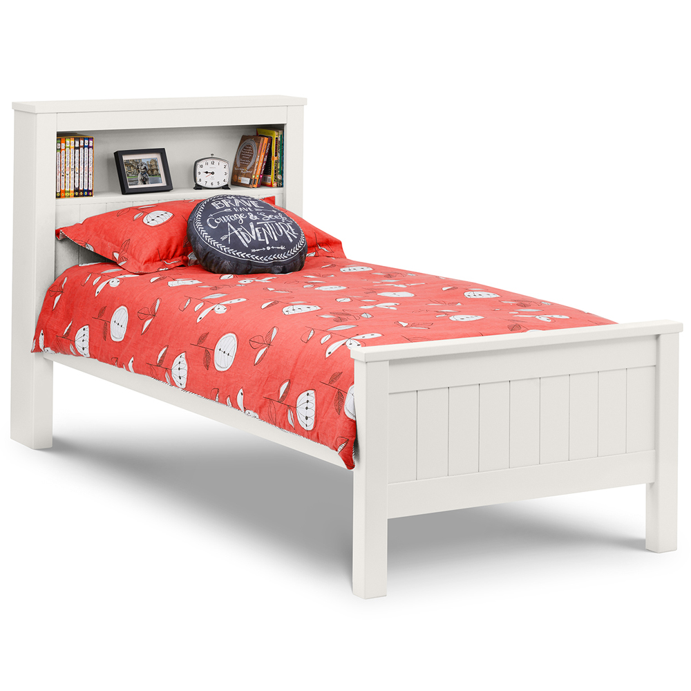 Julian Bowen Maine Single Surf White Bookcase Bed Image 2