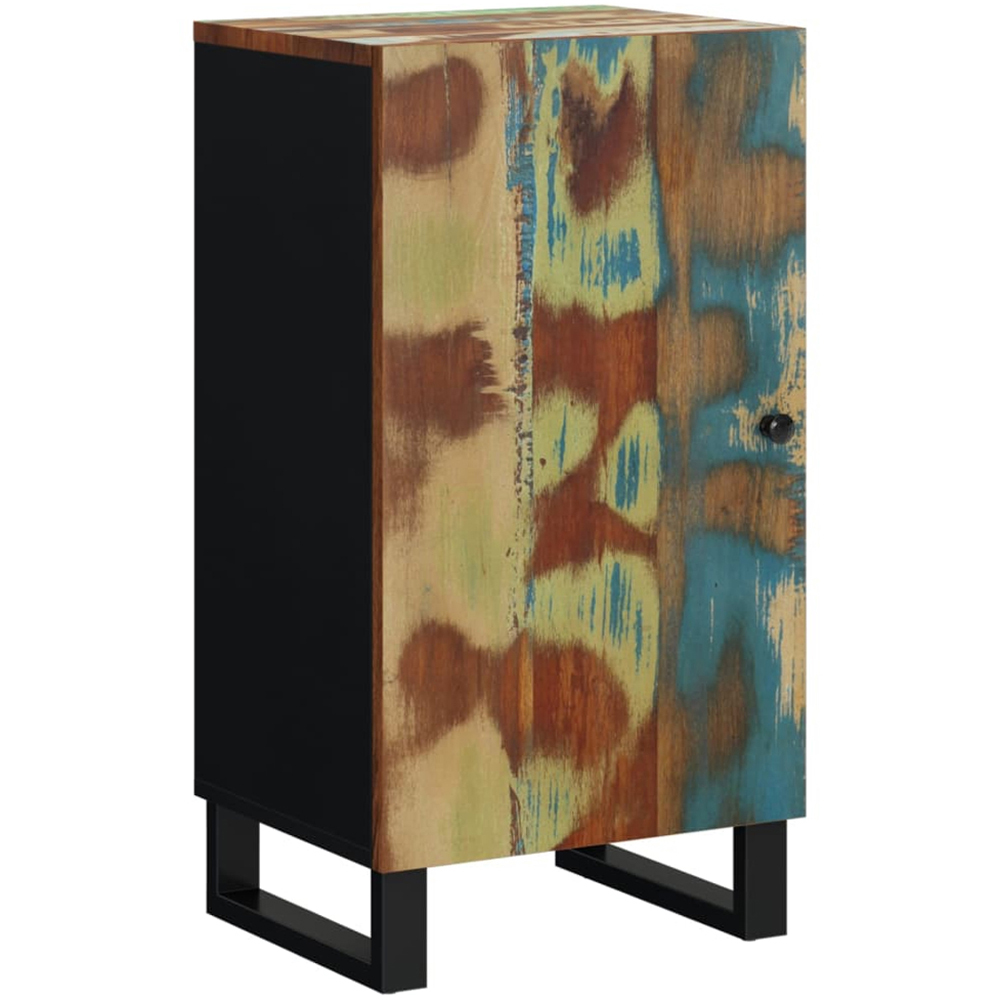 vidaXL Single Door Multicolour Solid Reclaimed Wood Sideboard Image 2